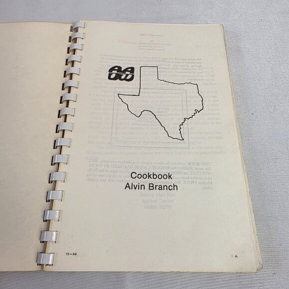 Vintage Cookbook American Association of University Women Alvin Branch Texas - Picture 3 of 16